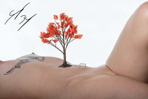 female nude body as a landscape