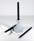 3D printed twist Apple Pencil stand or pen holder // modern sleek office design