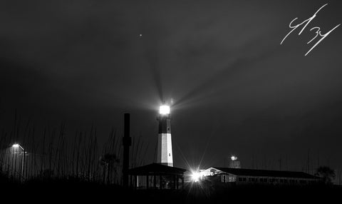 Night Lighthouse limited edition print