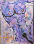 Purple Nude original watercolor